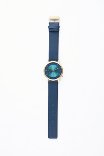 Ossia Watch - Symphony Azure with Azure Leather Strap