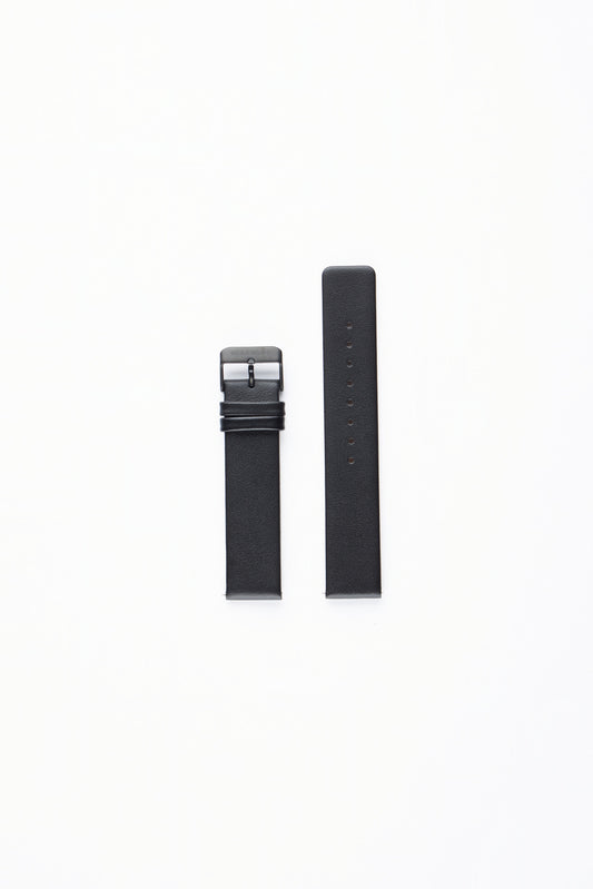 Genuine Leather Strap - Noir