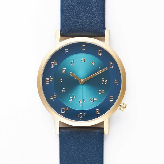 Ossia Watch - Symphony Azure with Azure Leather Strap
