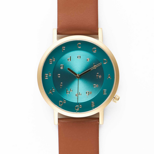Ossia Watch - Sonata Sea with Brown Leather Strap