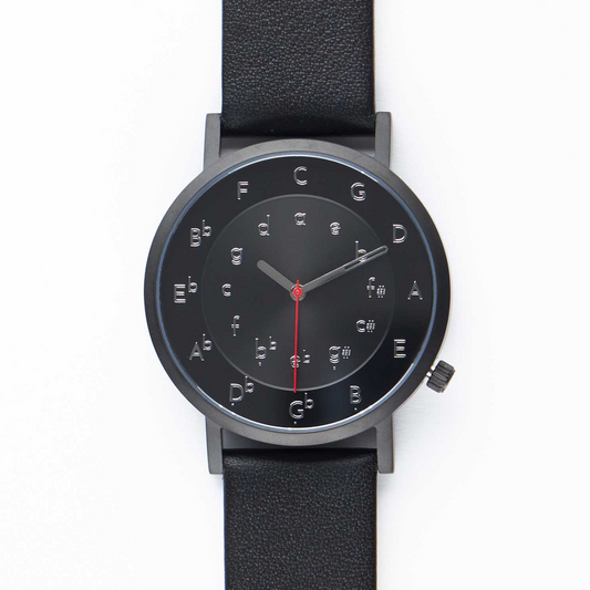 Ossia Watch - Nocturne Noir with Noir Leather Strap