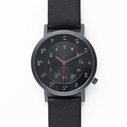 Ossia Watch - Nocturne Noir with Noir Leather Strap