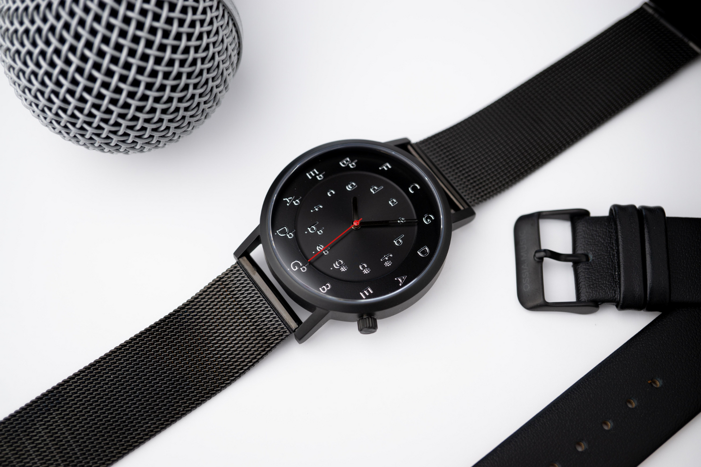 Ossia Watch - Nocturne Noir with Noir Leather Strap
